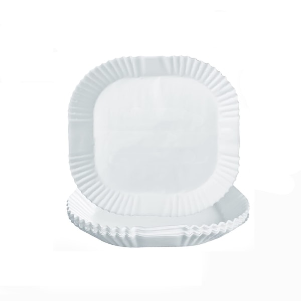 Air Fryer kertakäyttöpaperi kahvalla 100 kpl Valkoinen 20 cm Valkoinen 20 cm