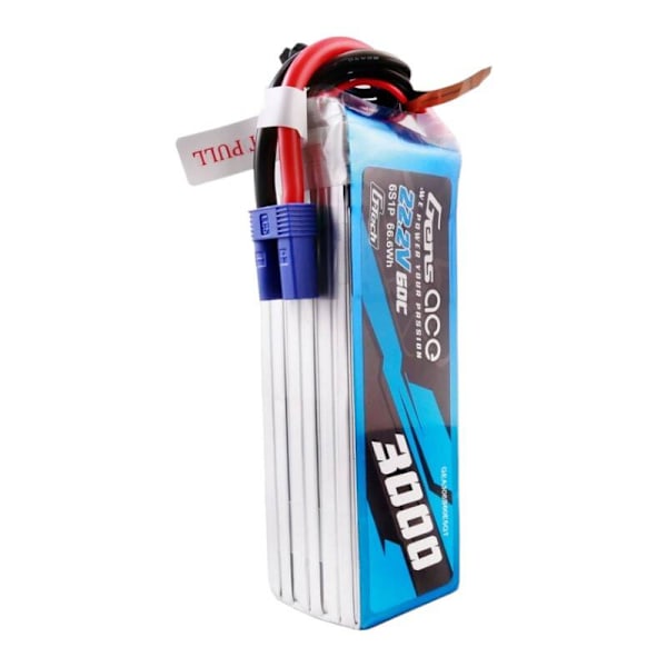 Gens ace G-Tech 3000mAh 22,2V 60C 6S1P Lipo batteripakke med EC5 stik
