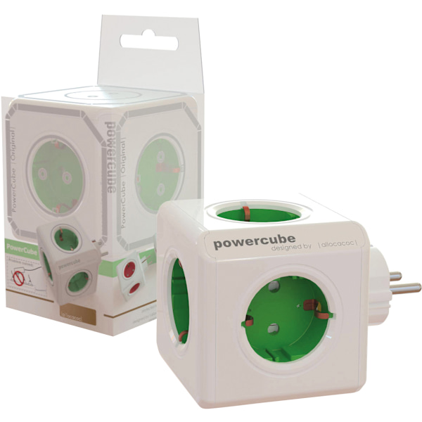 PowerCube Original 5 Sockets, green