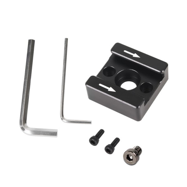 Cold Shoe Mount Adapter Cold Shoe Extender för kamera Svart