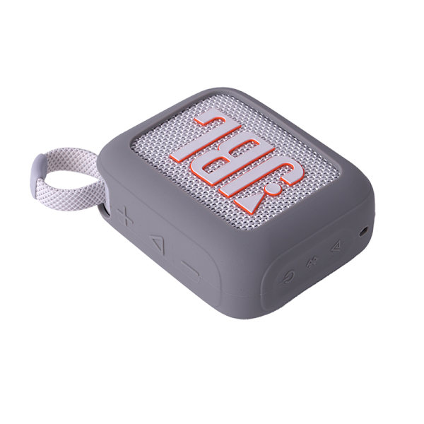 JBL GO4 silikonfodral med karbinhake Silver