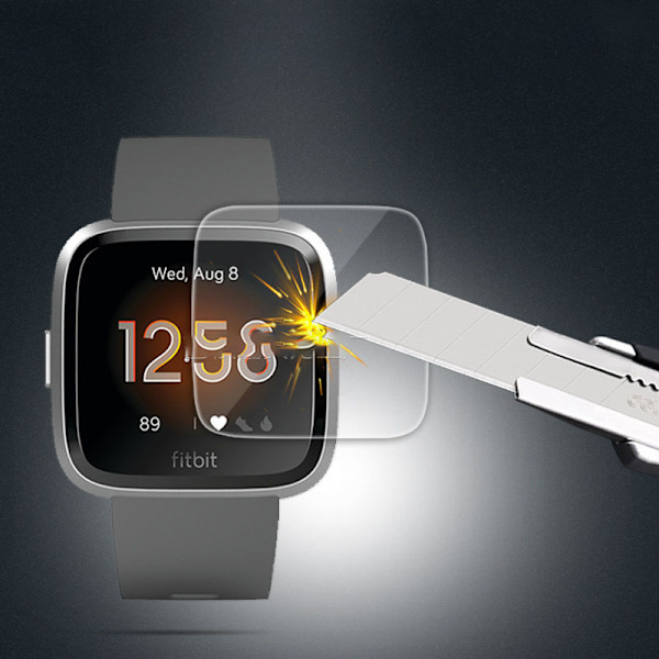 2-pak Fitbit Versa Lite Skærmbeskyttelse i Hærdet Glas
