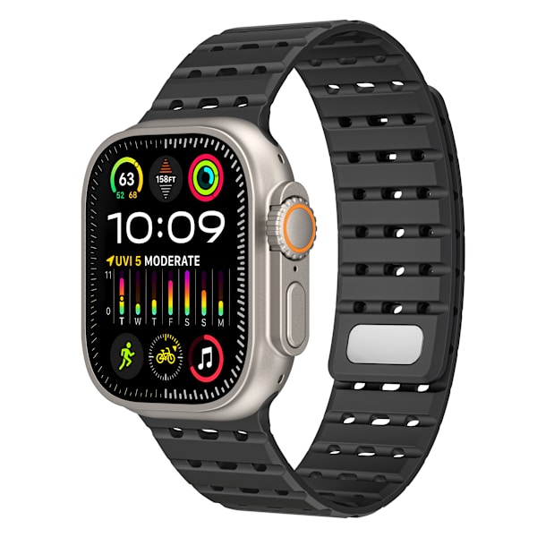 Urrem til Apple Watch Series 1-9, 42/44/45 mm Sort