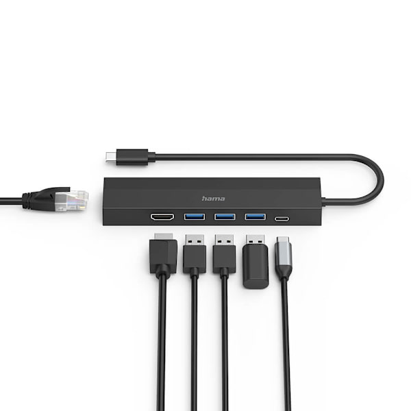 HAMA USB-C Multiport Adapter 6 portar