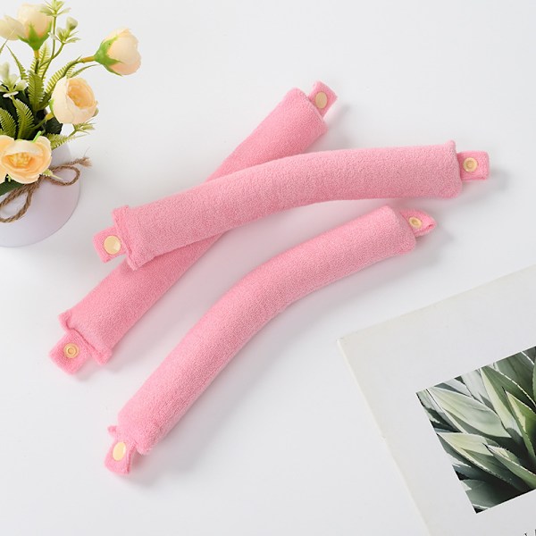 Band för Värmefria Lockar, 3-pack Rosa