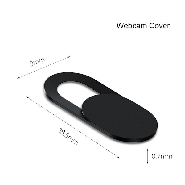 Webcam beskyttelse - Webcam dæksel - sort.