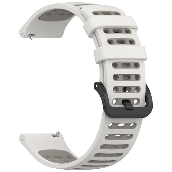 Silikoniranneke Xiaomi Watch S4/Keep Watch Pilot 1 -kellolle Valkoinen + harmaa