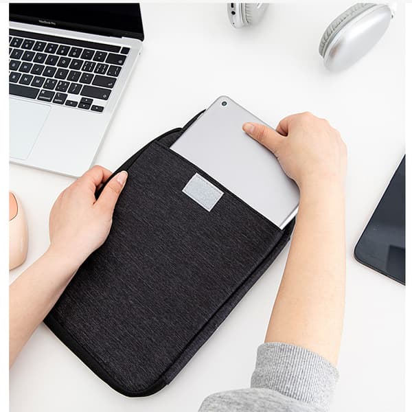 Elegant 2-i-1 digital organizeringsetui til iPad og tilbehør Black Black