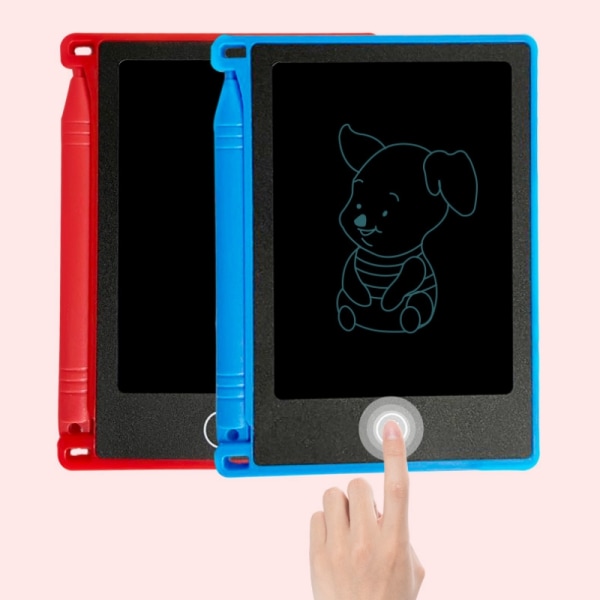 4,4" LCD digital ritplatta med penna Blå
