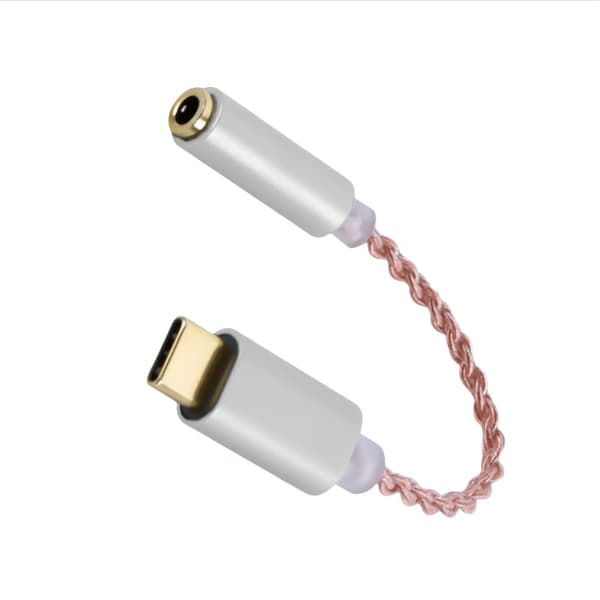 Type-C til 3.5mm DAC Digital Audio Adapter - Hi-Res Lydkvalitet og Bred Kompatibilitet Silver Silver
