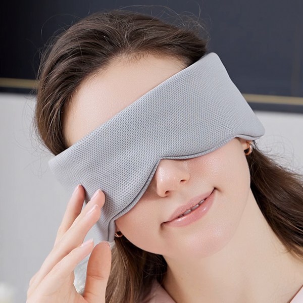 Heltäckande sovmask för ögon och öron Grå