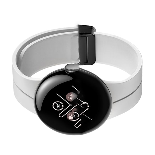 Silikonikellohihna Google Pixel Watch 3:lle (45 mm) Valkoinen
