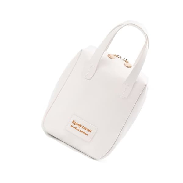 Shell Kosmetiktaske - Stilfuld og Rummelig Makeup-arrangør White White