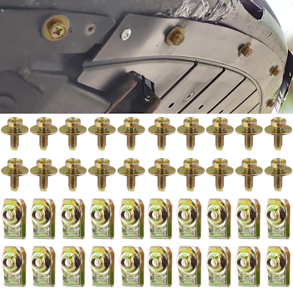 U-Clip rautalevykiinnikkeet 20-pack