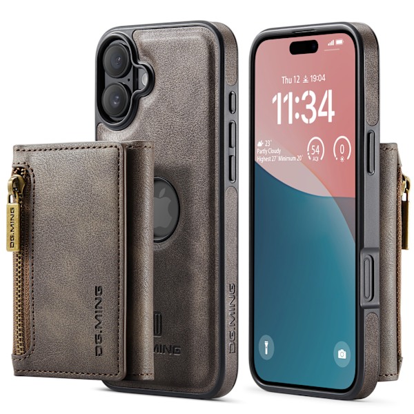 2-i-1 magnetisk telefoncover til iPhone 16 Pro - Kaffe