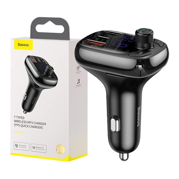 Bil Bluetooth MP3-afspiller Baseus T Shaped S-13 Black OS