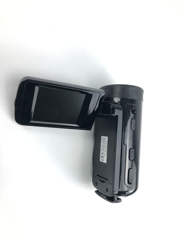 HD digitalkamera med vidvinkelobjektiv Black Black