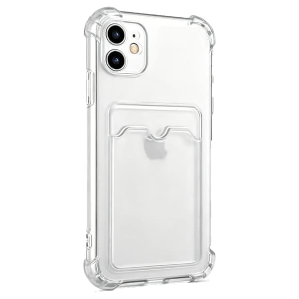 iPhone 11 kuori korttitelineellä TPU läpinäkyvä