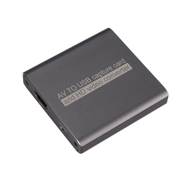 Grå USB Analog Video Capture Card - AV til HDMI Konverter