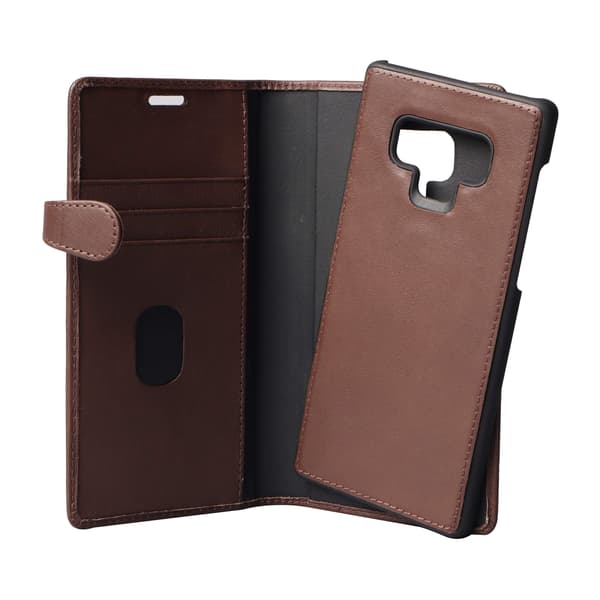 Wallet Læder Samsung Note 9 Brun