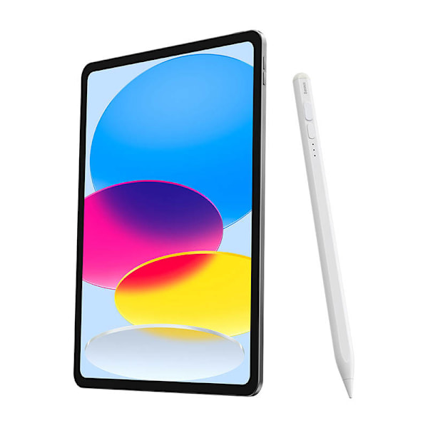 Baseus Smooth Writing 2 Stylus Penna med LED-indikatorer (vit)