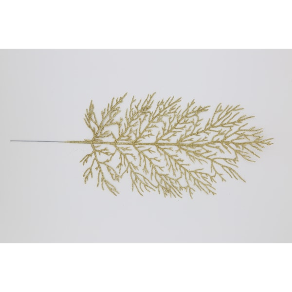 Kunstig filigran blade Julepynt 5-pack Guld