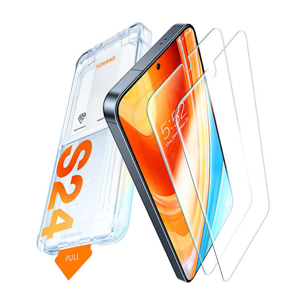 Härdat glas för Samsung S24+ Torras Install Master