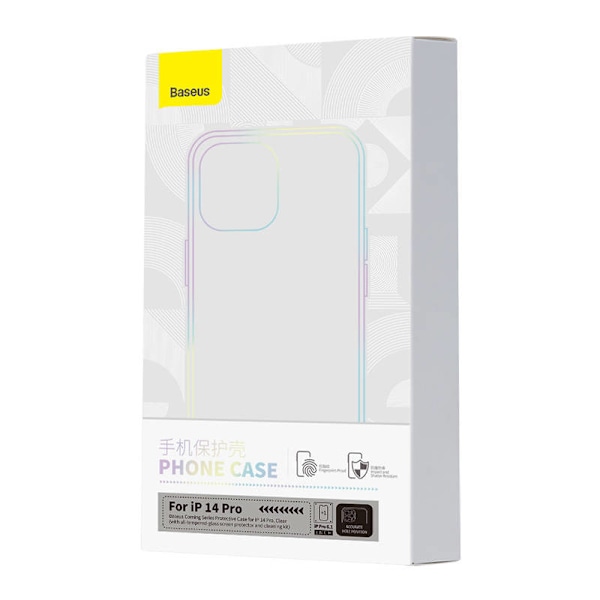 Transparent fodral och härdat glasset Baseus Corning för iPhone 14 Pro