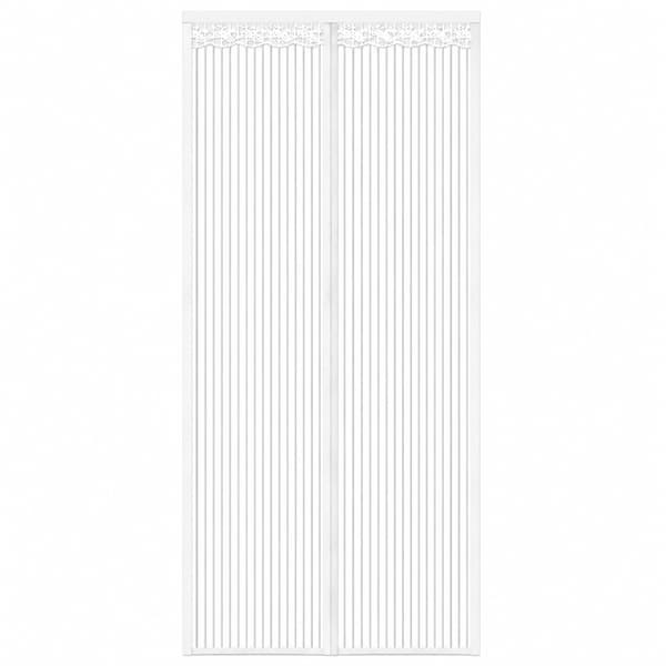 Magnetiskt myggnät för dörr, 90x210cm, vit