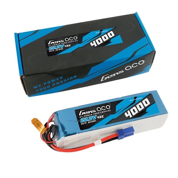 Gens Ace 4000mAh 22,2V 45C 6S1P batteri