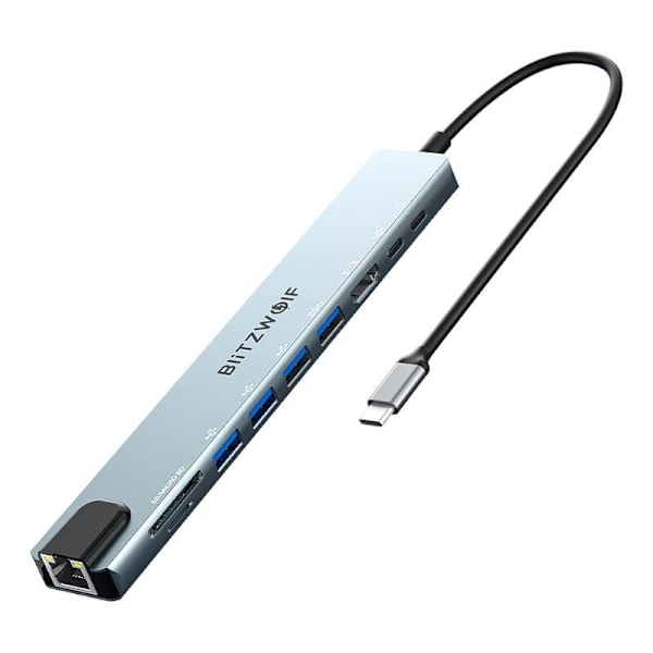 Dockingstation Blitzwolf BW-TH5 10i1 USB-C (sølv)
