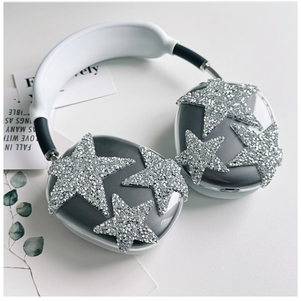 AirPods Max Skyddsfodral - Diamantstjärndesign Transparent