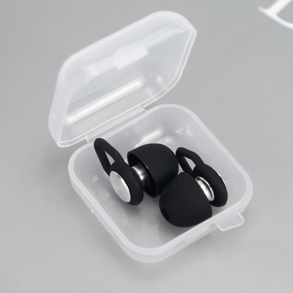 Støjreducerende ørepropper - Bullet Head Pro - Rhombus Accessories - Perfekt til søvn, arbejde og rejser Black + Silver Black + Silver