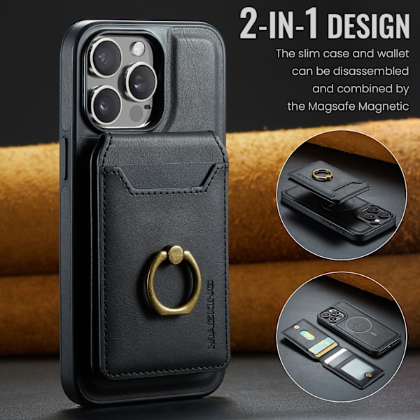 Magnetisk cover til iPhone 16 Pro Max - Sort