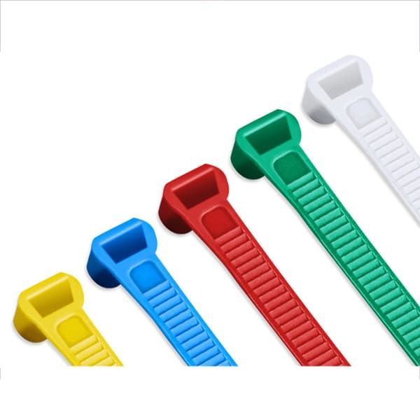 Assorterede farver nylon kabelbindere - 500 stk. spand - Premium styrke til sikker kabelstyring
