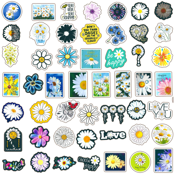 Vedenpitävät Daisy Doodle -tarrat