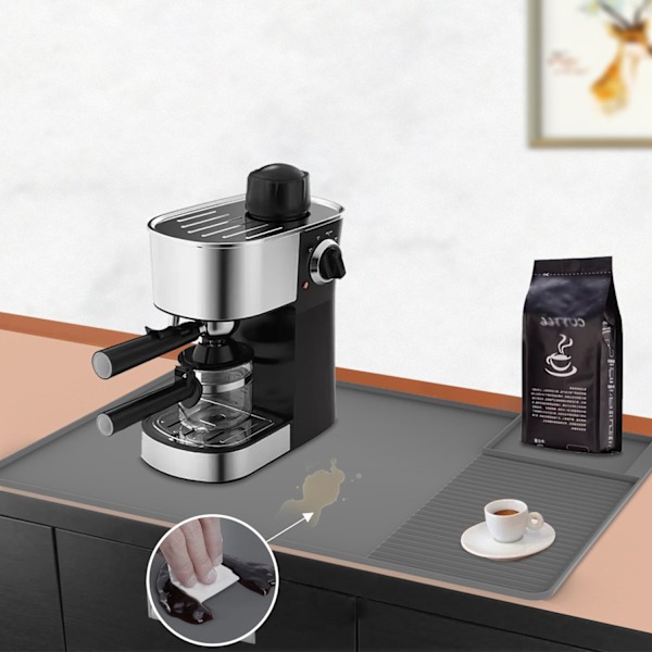 Silikonemåtte til kaffemaskine Sort