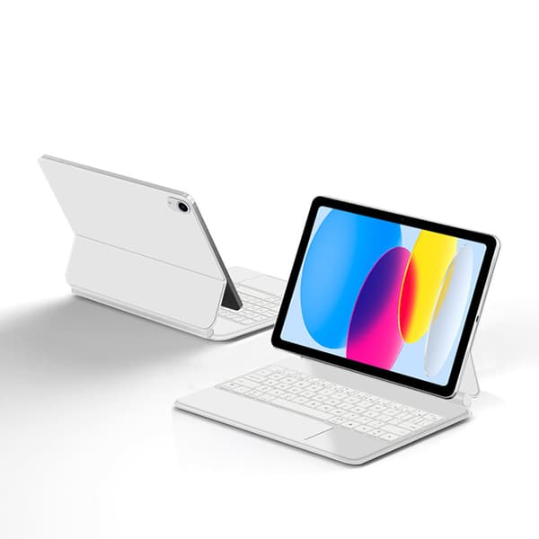 Suojakotelo iPadille Bluetooth-näppäimistöllä White iPad 10 10.9 White