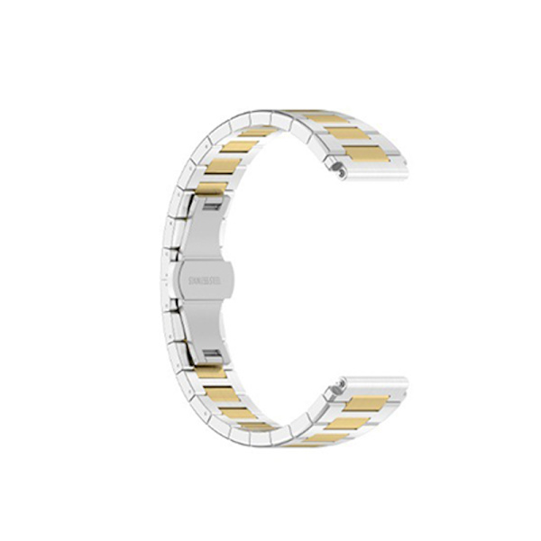 Klockarmband för Huawei, Samsung, Garmin och mer silver+guld