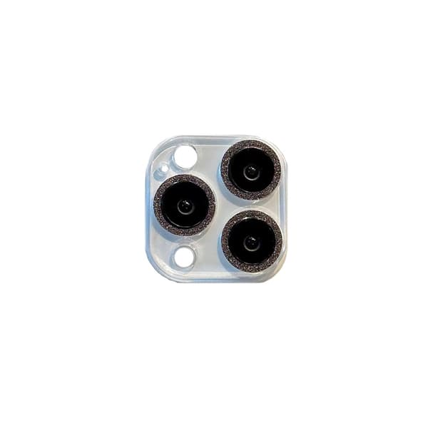 2-Pack Glitter Integrerat Kameralinsskydd (Svart) Kompatibelt med iPhone 17 Pro Max