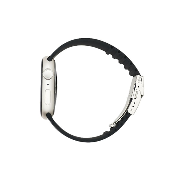 Klockarmband kompatibel med Apple Watch Series7/6/5/4/3/2/1 och SE-modeller Svart 38/40/41 mm