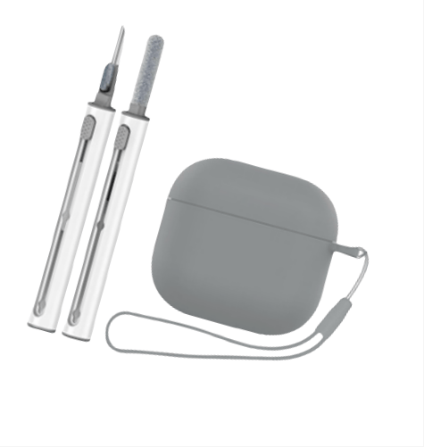 Silikonskyddsfodral för Apple AirPods 4 Grey Grey