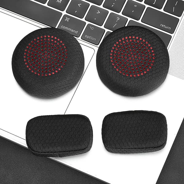 Hovedbøjlepuder kompatible med Plantronics Poly Savi 8400–8420 og 8200-serien, memoryskum, sort, 2 stk. til headset