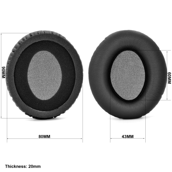 Ersättnings öronkuddar och pannband för KRK KNS6400/KNS8400 hörlurar