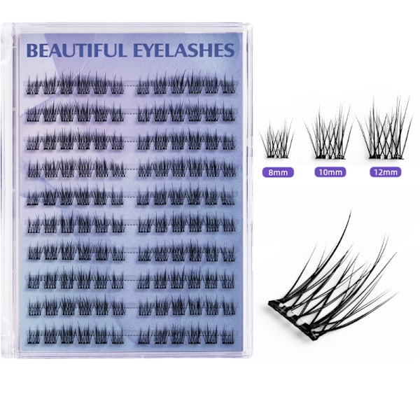 120 Clusters Camellia False Eyelashes - Självhäftande fransar