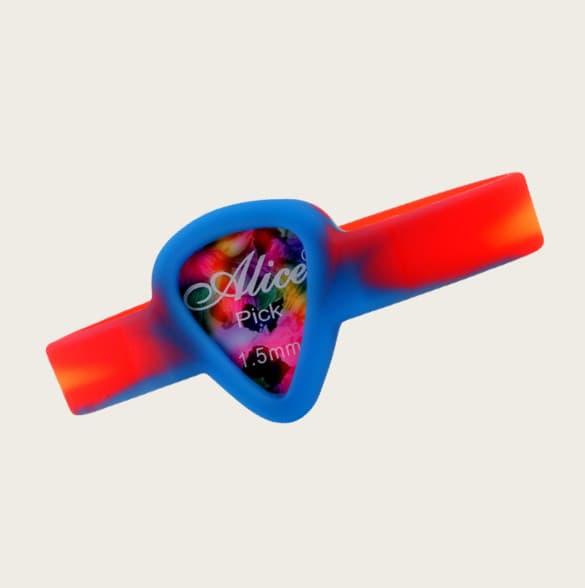 Plektrumhållare för gitarr, armbandsplektrumhållare för gitarrister Red Red