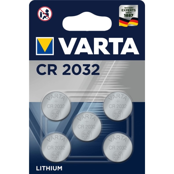 CR2032 (6032) batteri, 5 st. i blister