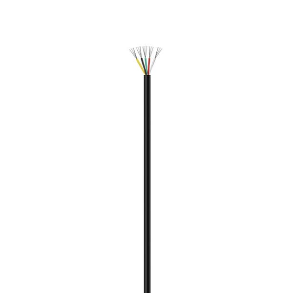 Sort UL2464 18AWG 5-leder Multi-Core Ledning - 1 Meter, Ideel til Elektronik og Apparater