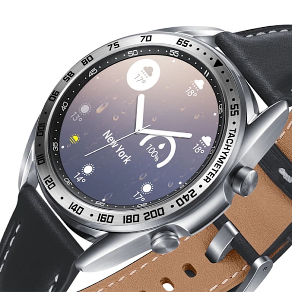 Stilfuld sølvrammering til 41 mm Galaxy Watch 3