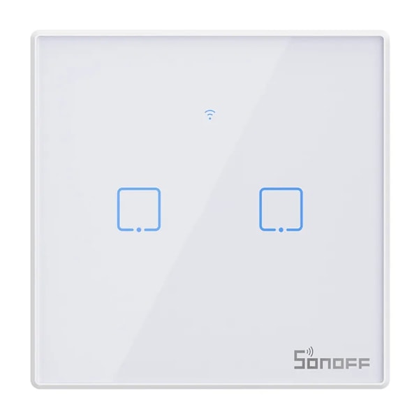 Smart Switch WiFi + RF 433 Sonoff T2 EU TX (2-kanals) opdateret